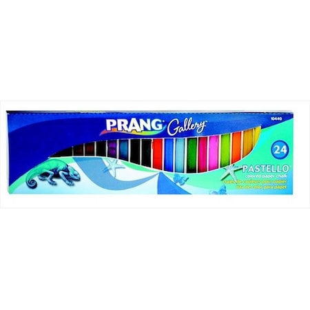 Prang Prang 001338 Pastello Non-Toxic Square Colored Paper Chalk; Pack 24 1338